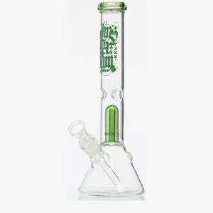 Stikla ūdenspīpe "Amsterdam Dome Green Beaker" 30 cm.
