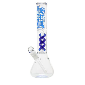 Stikla ūdenspīpe "Amsterdam Spiral Blue Beaker" 37 cm