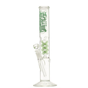 Stikla ūdenspīpe "Amsterdam Spiral Green Cane" 40 cm.