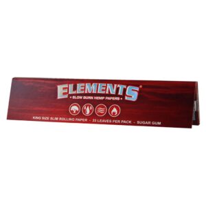 Ietinamais Papīrīši "Elements Red King Size Slim" 32 lapas