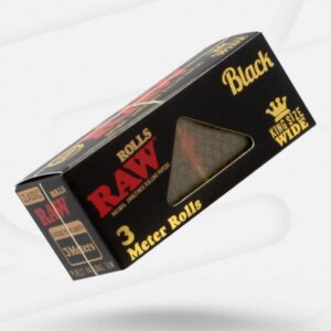 Ietinamais Papīrīši "RAW Black King Size Rolls" 3 m.