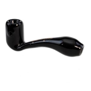 Stikla pīpe „Pure Black Leaf" 14 cm