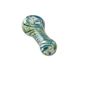 Daudzkrāsaina stikla pīpe "Rainbow Lines multi" 7cm