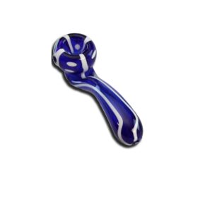 Stikla pīpe "Alice in blue smokerland" 8 cm