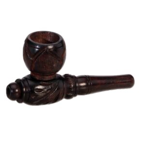 Koka pīpe „Carved Light Wood" 8cm
