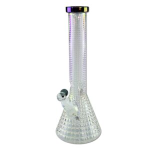 Stikla ūdenspīpe "Blaze Synthwave Retro Beaker" 35 cm