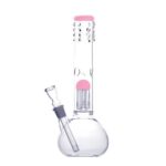 Stikla ūdenspīpe Pink Bubble 36 cm