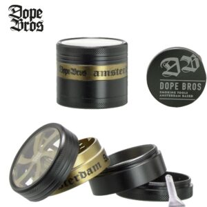 Metāla smalcinātājs "Dope Bros Gold Swirl" 50mm