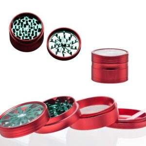 Metāla smalcinātājs "Grace Glass Green Lightning" 63mm