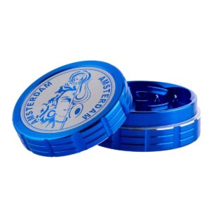 Metāla smalcinātājs "Grace Glass Amsterdam blue" 50mm
