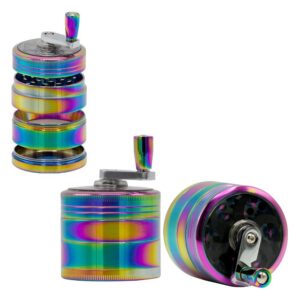 Metāla smalcinātājs "Amsterdam Rainbow twist" 53mm