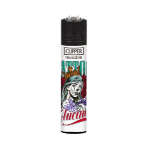 Klasiskās formas Šķiltavas Clipper Hard Tattoo II 2 ar tetovējumu mākslas grafiku