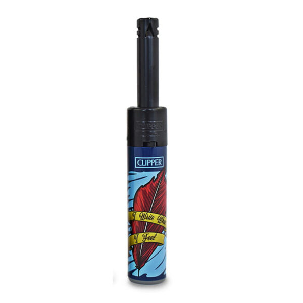Pagarinātās Šķiltavas Clipper Minitube Tattoo 4 ar tetovējumu stila grafiku Pagarinātās Šķiltavas Clipper Minitube Tattoo 4 ar tetovējumu stila grafiku