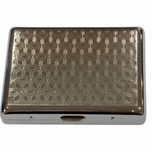 Ornamentēta metāla cigarešu etvija 95x80x20 mm līdz 20 cigaretēm
