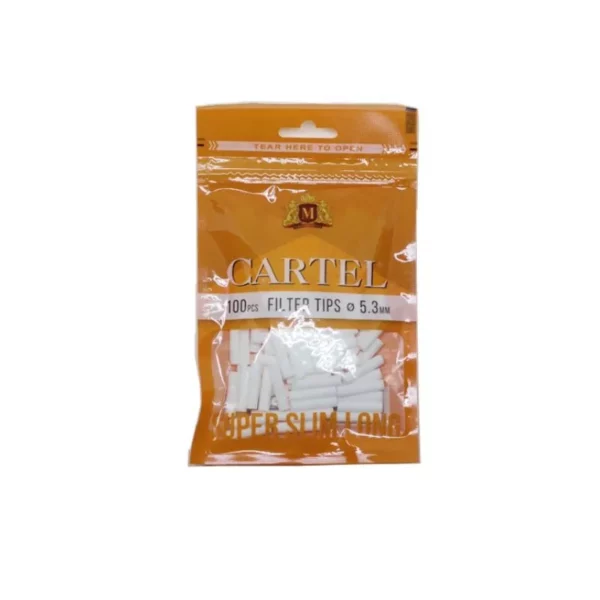 Cigarešu filtri Cartel Super Slim XL (100 gab.)