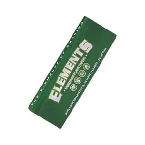 Cigarešu papīrs Elements Green Single Wide (50 lapiņas)