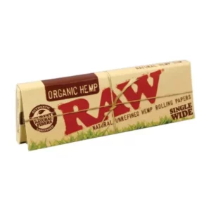 Cigarešu papīrs RAW Organic Single Wide (50 lapiņas)