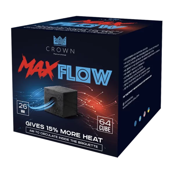Crown MaxFlow 26mm – Premium dabīgā kokosriekstu ogles