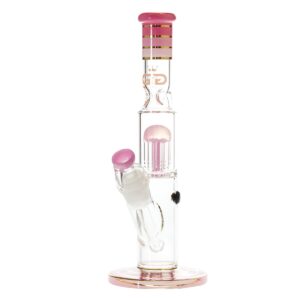 Stikla ūdenspīpe "Grace Glass Pink Cane" 31,5 cm