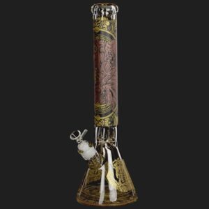 Stikla ūdenspīpe "Amsterdam Heavy Beaker Deep Forest" 42 cm