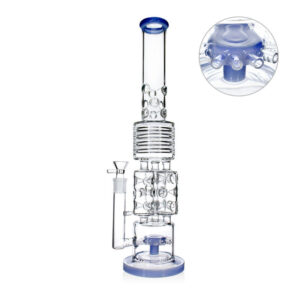 Stikla ūdenspīpe "Sarežģīta" 50 cm