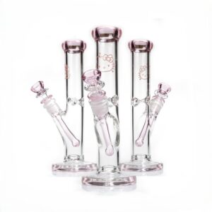 Stikla ūdenspīpe Hello Pinky Cane 25 cm