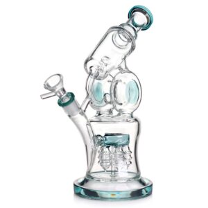 Stikla ūdenspīpe "Hitech Green Recycler" 28 cm