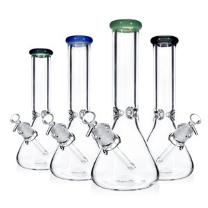 Stikla ūdenspīpe "Vienkārša apaļa kauss" 31 cm