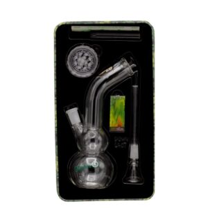 Stikla ūdenspīpe kastītē "Greenline Monkey's Bubble" 22 cm