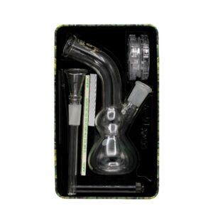 Stikla ūdenspīpe kastītē "Greenline Monkey" 16 cm