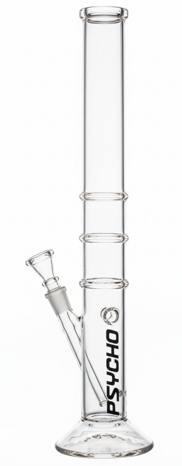 Stikla ūdenspīpe „Psycho 3 Ring“ – 40 cm