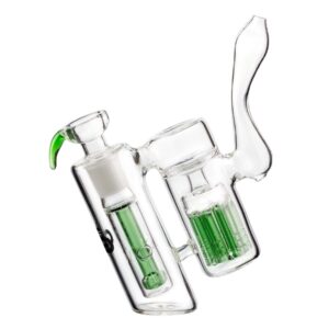 Stikla ūdenspīpe "Grace Glass Green Bubbler" 14cm