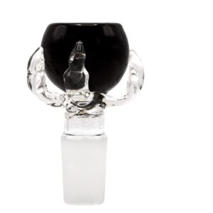 Stikla galva "GG pūķa ķepa" (18,8 mm, melna)