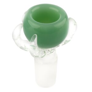 Stikla galva "GG pūķa ķepa" (18,8 mm, pasteļzaļa)