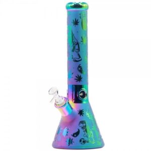 Stikla ūdenspīpe "Amsterdam Zombie blue" 36 cm