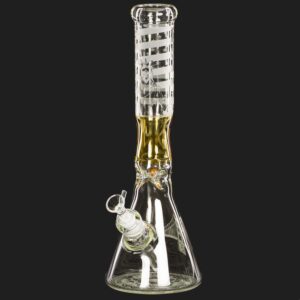 Stikla ūdenspīpe "Amsterdam Make Bongs Great Again" dzintara krūzīte 38 cm
