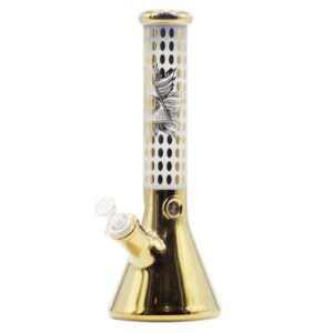 Stikla ūdenspīpe "Amsterdam Golden Illuminate Beaker" 35cm