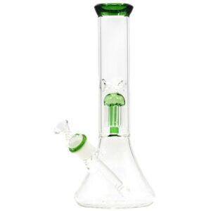 Stikla ūdenspīpe "Amsterdamas zaļā medūza" 28cm