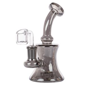 Stikla ūdenspīpe "Amsterdam Light Black Bubbler" 15cm