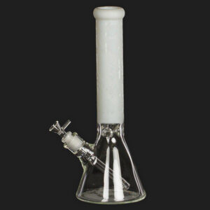 Stikla ūdenspīpe Amsterdam Beaker Mixed White Skull 37cm