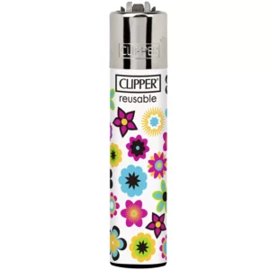 Klasiskās formas Šķiltavas Clipper Flower Power 1 ar košu ziedu grafiku