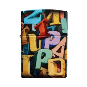 Zippo šķiltavas abstraktu burtu dizains