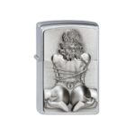 Zippo šķiltavas Bondage Girl emblema Zippo šķiltavas Bondage Girl emblema