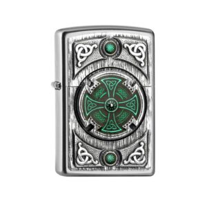 Zippo šķiltavas Celtic Green Cross