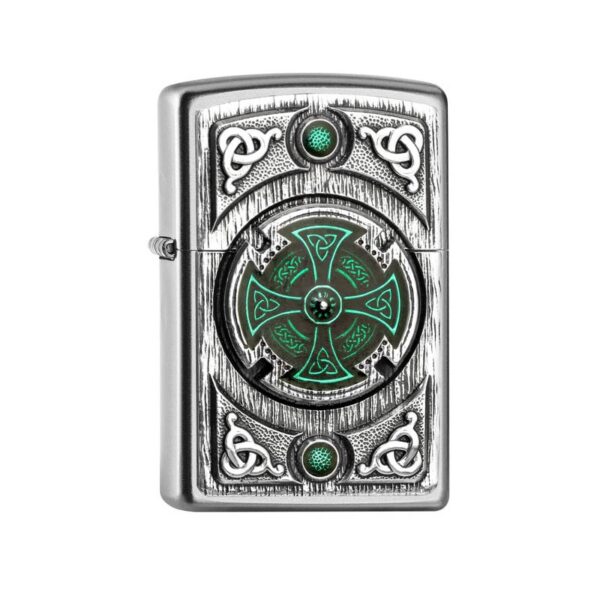 Zippo šķiltavas Celtic Green Cross Zippo šķiltavas Celtic Green Cross