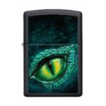 Oriģinālās Zippo šķiltavas Dragon Eye ar pūķa acs dizainu un vēja aizsardzību