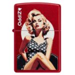 Zippo šķiltavas Pin-up Retro Girl Logo 