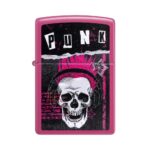 Oriģinālās Zippo šķiltavas Punk Skull ar galvaskausa dizainu un vēja aizsardzību