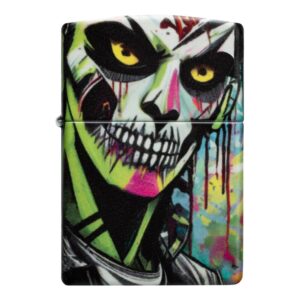 Oriģinālās Zippo Punk Zombie šķiltavas ar krāsainu un detalizētu dizainu