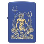 Oriģinālās Zippo šķiltavas ar Neptūna dieva gravējumu un vēja aizsardzību